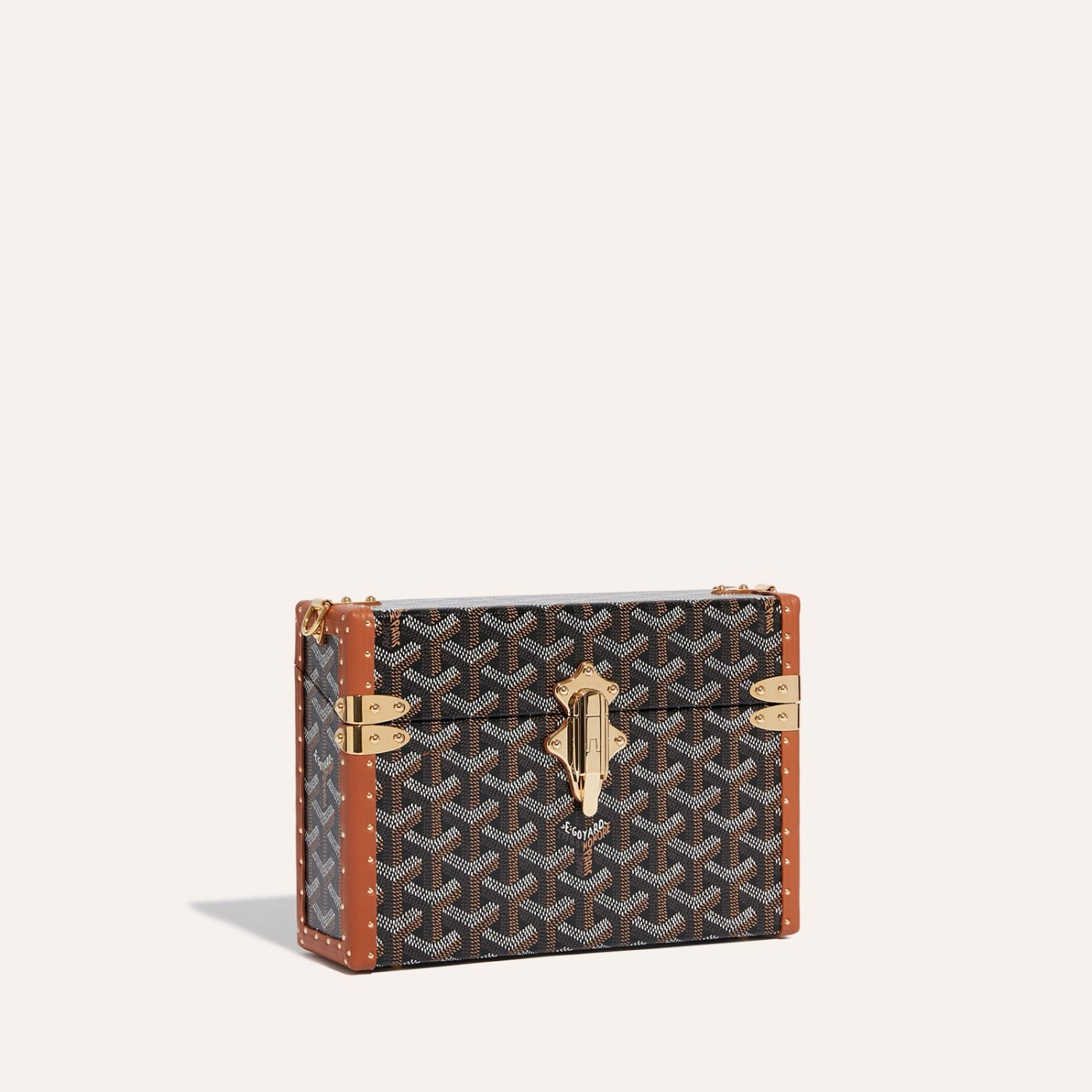 Goyard Cassette Trunk Bag Black & Tan - Image 1